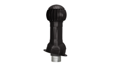 Комплект вентиляции Gervent Твистер для фальцевой кровли и гибкой черепицы изолированный 125/160мм темно-коричневый