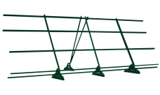 Ограждение кровельное со снегозадержателем на фальц Grand Line 1,2х3м RAL 6005