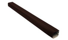 Труба прямоугольная Vortex 3м RAL 8017