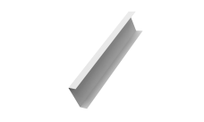 Декоративная накладка на столб универсальная 60х60 для забора жалюзи 0,5 PE RAL 9003 сигнальный белый (2,5м)