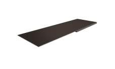 Планка финишная 48х25 0,5 Satin Matt TX RR 32 темно-коричневый (2м)