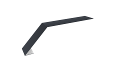 Планка карнизная для мягкой кровли 100х60 0,45 Drap RAL 7024 мокрый асфальт (2м)