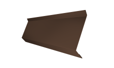 Планка примыкания в штробу 60 Grand Line 0,5 GreenCoat Pural BT с пленкой RR 887 шоколадно-коричневый (RAL 8017 шоколад) (2м)