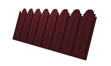 Профнастил C10B фигурный Grand Line 0,5 Satin Matt RAL 3005 красное вино