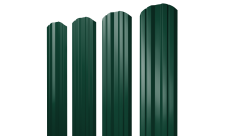 Штакетник Twin фигурный Grand Line 0,45 Drap TR RAL 6005 зеленый мох