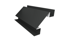 Угол внутренний сложный 75мм Grand Line 0,45 Drap TX RAL 7016 антрацитово-серый (2м)