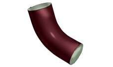 Колено 60 град GL PE 90 мм RAL 3005 красное вино