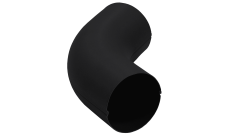 Колено 60 град Grand Line PU матовый 90 мм RAL 9005 черный