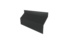 Ламель забора жалюзи Milan Slim стартовая/финишная для калиток и ворот Grand Line 0,5 Velur X RAL 7016 антрацитово-серый