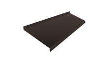 Отлив простой 250 0,5 Atlas X с пленкой RR 32 темно-коричневый (3м)