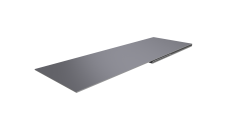 Планка финишная 48х25 0,45 PE с пленкой RAL 7004 сигнальный серый (2м)