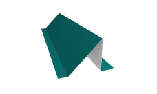 Планка снегозадержания малая 0,45 PE с пленкой RAL 5021 водная синь (3м)