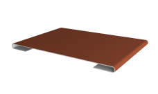 Планка стыковочная 0,45 Drap TX RAL 8004 терракота (2м)