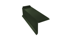 Планка торцевая сегментная 30мм Левая 0,5 Satin Matt TX RAL 6020 хромовая зелень