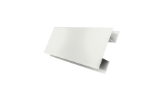 Планка H-образная стыковочная сложная Grand Line 0,45 PE-Double с пленкой RAL 9003 сигнальный белый (2м)