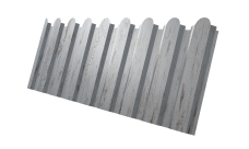 Профнастил С20A фигурный Grand Line 0,45 Print Elite Snow Wood TwinColor