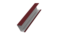 Крышка для забора жалюзи Milan, Tokyo (для калиток и ворот) Grand Line 0,5 Satin Matt TX RAL 3005 красное вино (2,5м)