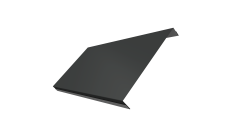 Ламель обратная 200 забора жалюзи Texas 0,5 PurLite Matt RAL 7016 антрацитово-серый