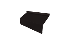 Ламель забора жалюзи Milan/Milan new стартовая/финишная для калиток и ворот 0,45 PE-Double RAL 9005 черный