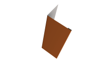 Нащельник (для калиток и ворот) 25х35 жалюзи Milan, Tokyo, Palermo 0,5 Satin RAL 8004 терракота (L1,68)