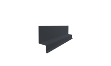 Отлив верхний фальц 0,45 Drap TR RAL 7024 мокрый асфальт (2м)