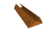 Планка стыковочная составная нижняя Экобрус Grand Line 0,45 Print Elite Golden Wood TwinColor (2м)