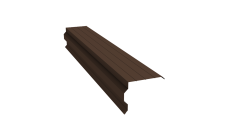 Планка торцевая фигурная 90х110 Grand Line 0,4 PE с пленкой RAL 8017 шоколад (3м)