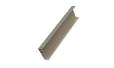 Декоративная накладка на столб универсальная 80х80 для забора жалюзи Grand Line 0,45 Print Elite Milky Wood TwinColor (3м)