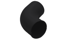 Колено стока GL PU Matt 90 мм RAL 9005 черный