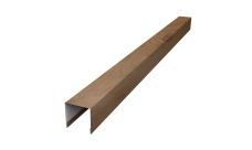 Планка вертикальная лицевая для горизонтального монтажа штакетника 0,45 Print Premium Pine Wood Fresh (3м)