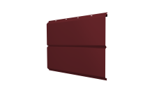 Софит ЭкоБрус new Grand Line без перфорации 0,45 PE с пленкой RAL 3005 красное вино