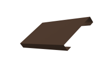 Ламель лицевая 125 забора жалюзи Texas 0,45 PE-Double RAL 8017 шоколад