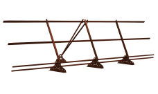 Ограждение кровельное со снегозадержателем на фальц Grand Line 0,9х3 RAL 8004