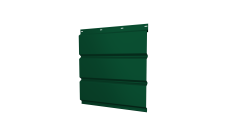 Софит металлический Grand Line без перфорации 0,5 Satin Matt TX с пленкой RAL 6005 зеленый мох