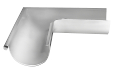 Угол желоба внешний Grand Line PU 90 гр 125 мм RAL 9003 сигнальный белый