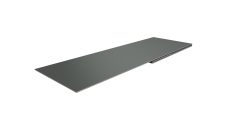 Планка финишная 48х25 0,45 PE с пленкой RAL 7005 мышино-серый (2м)