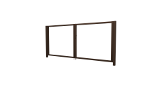 Ворота Жалюзи 2,0х3,6 RAL 8017 без заполнения