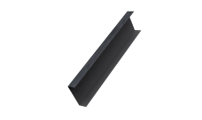 Декоративная накладка на столб универсальная 62х55 для забора жалюзи 0,45 Print Premium Grey Wood TwinColor (2,5м)