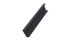 Декоративная накладка на столб универсальная 80х80 для забора жалюзи 0,5 Atlas X RAL 7024 мокрый асфальт (2,5м)