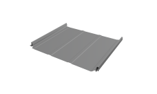 Кликфальц Pro Line Grand Line 0,45 PE с пленкой на замках RAL 9006 бело-алюминиевый