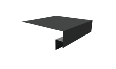 Планка околооконная сложная 200х50х18 (j-фаска) Grand Line 0,45 Drap ST RAL 7016 антрацитово-серый (2м)