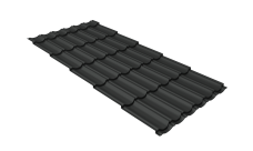 Профиль волновой "Квинта Юг" 0,45 Drap TX RAL 7016 антрацитово-серый