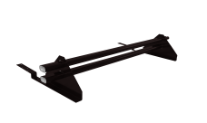 Снегозадержатель трубчатый для композитной черепицы Roman RAL 9005 (1м)