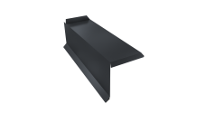 Планка торцевая сегментная 30мм Левая 0,45 Drap RAL 7024 мокрый асфальт