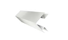 Планка угла внешнего сложного Блок-Хаус new Grand Line 0,5 Satin с пленкой RAL 9003 сигнальный белый (2м)