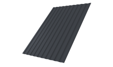 Профнастил С8A v01 Grand Line 0,5 PurPro RAL 7024 мокрый асфальт