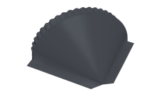 Заглушка малая конусная 0,5 Atlas RAL 7024 мокрый асфальт