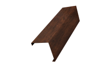 Декоративная накладка на столб универсальная угловая 60х60 для забора жалюзи 0,45 Print-Double Premium Cherry Wood Dark F (2м)
