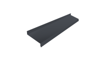 Отлив простой 150 0,5 Rooftop Бархат RAL 7024 мокрый асфальт (2м)