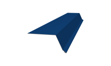 Планка капельник 100х55 0,5 Satin с пленкой RAL 5005 сигнальный синий (2м)